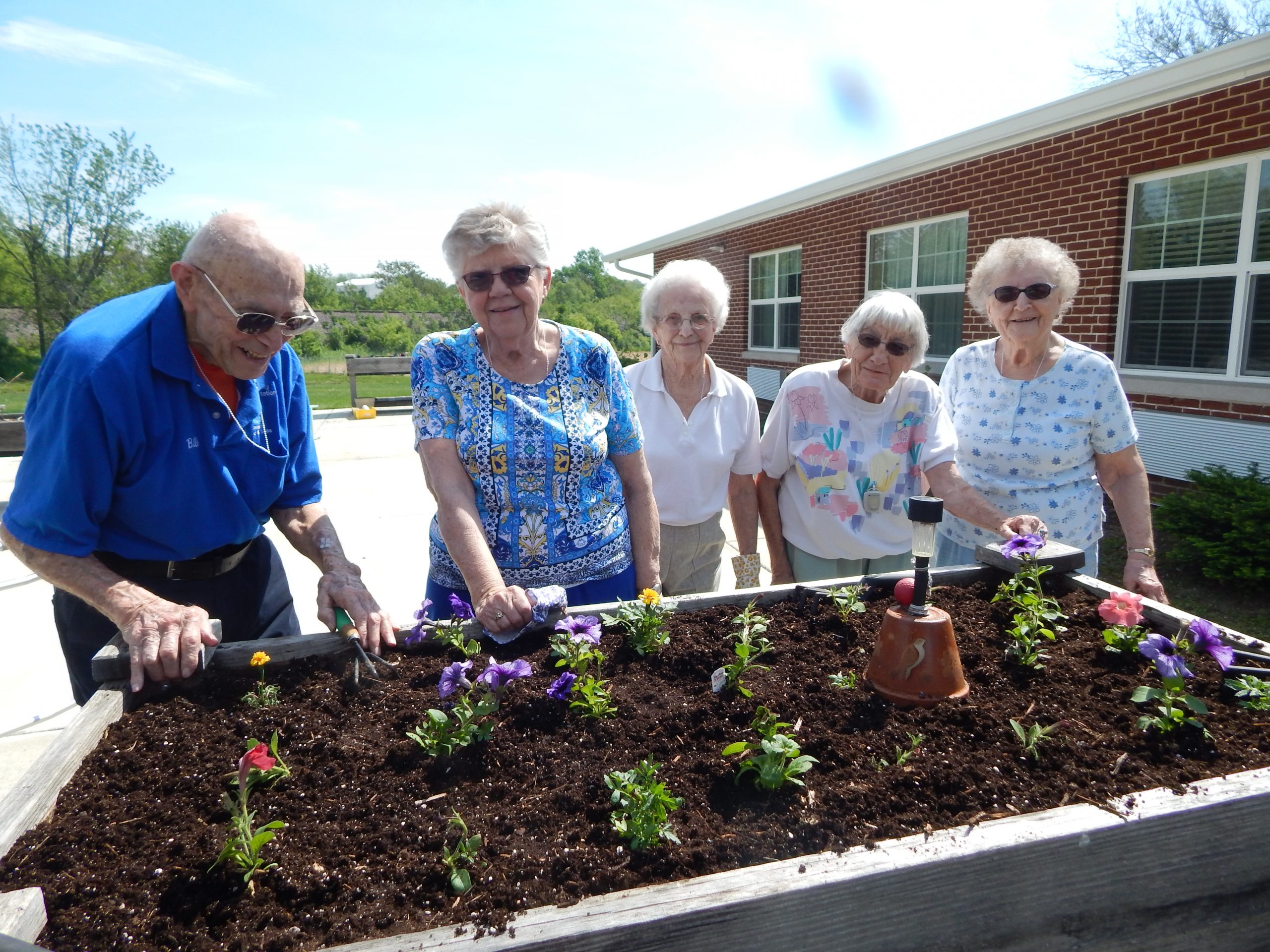 AL planting flowers 7