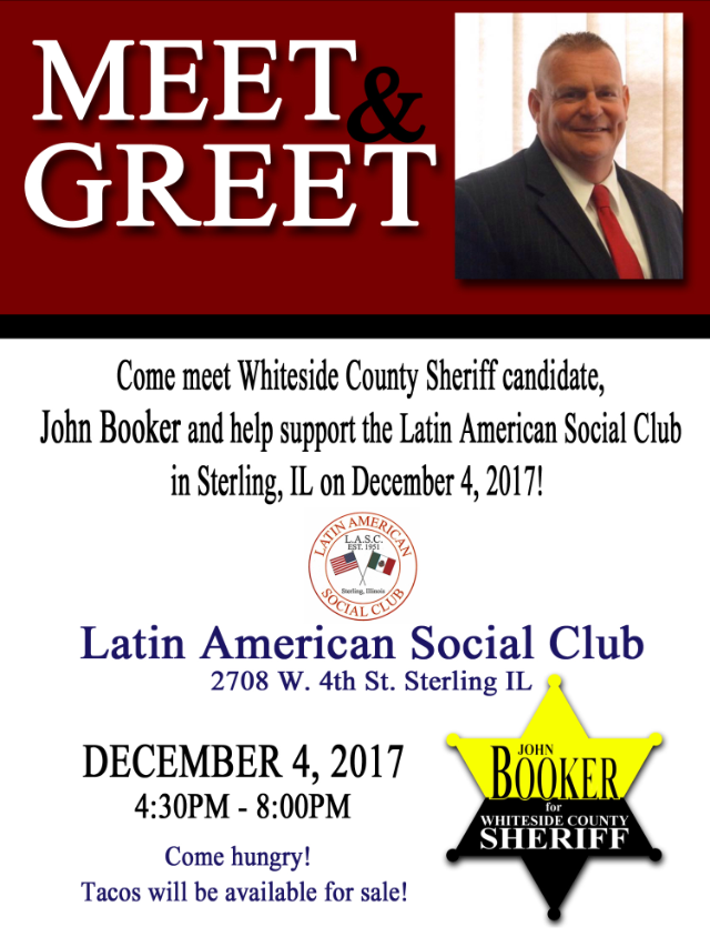 John Booker Meet and Greet December 4