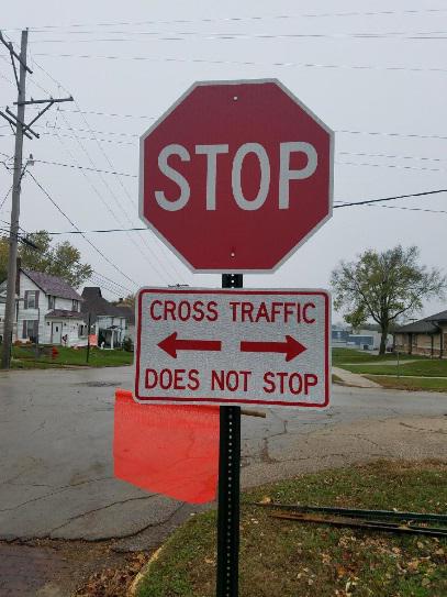 Heaton Street Stop Signs Removed