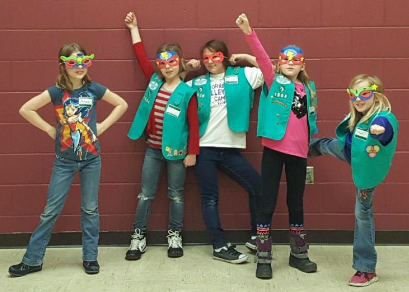 Super Girl Scouts in Action