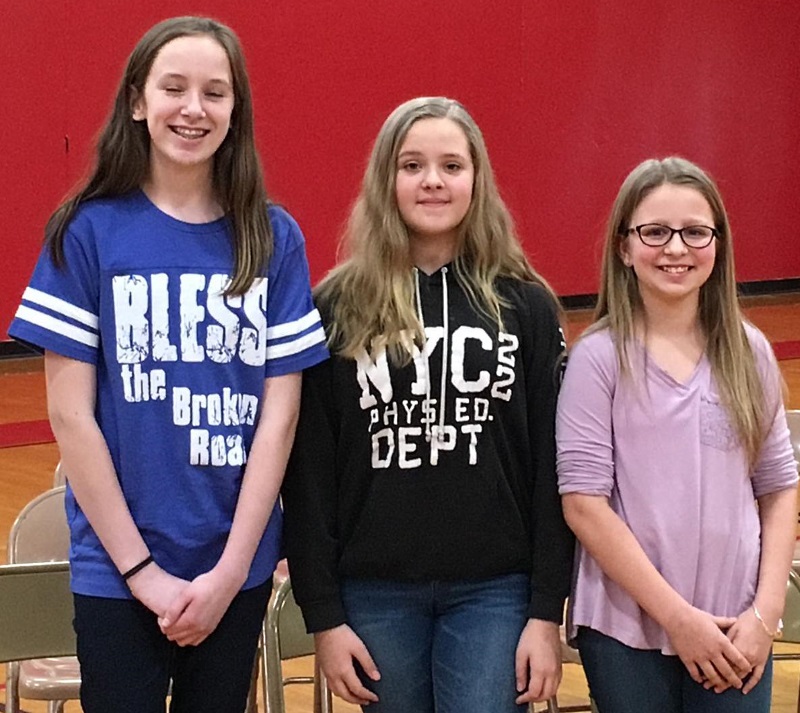 Junior High Spelling Bee Winner Shelby Veltrop