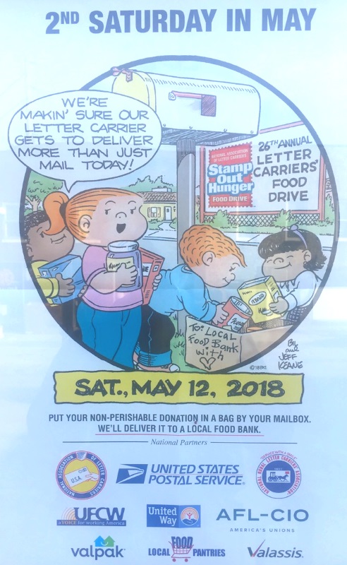 26th Letter Carriers’ Food Drive May 12