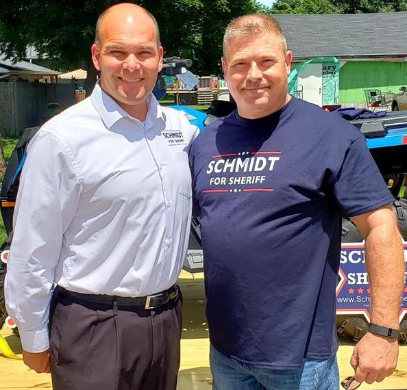 Mike Lewis Brings Support to Schmidt Campaign