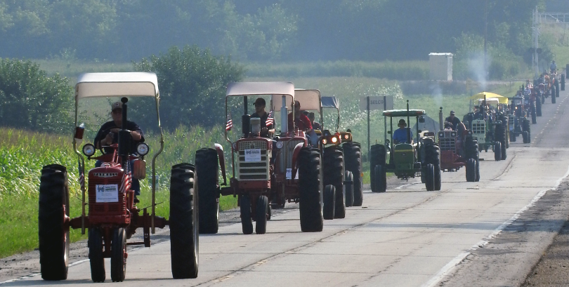 70 Tractors Went for A Ride