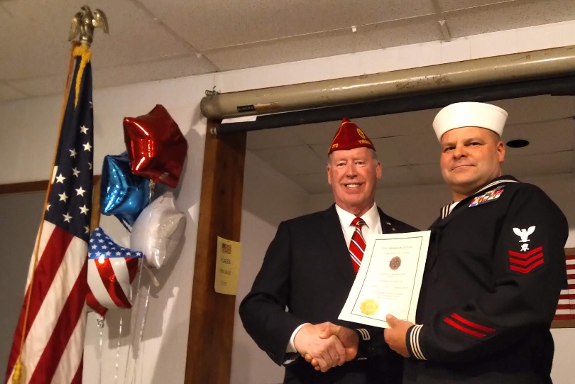 VanZuiden Honored for Outstanding Legion Memberships