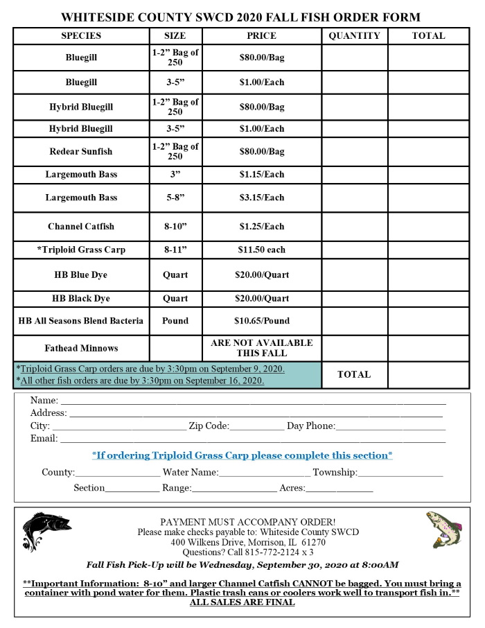 Order Fish and Trees from SWCD this Month