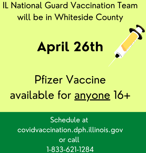 National Guard to Give Vaccinations April 26